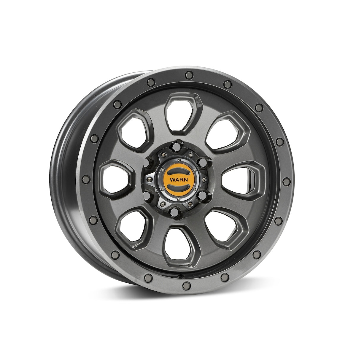 Warn Moonsault Wheel - 17 x 8.5 in - 4.720 in Backspace - 6 x 5.50 in Bolt Pattern - Gray