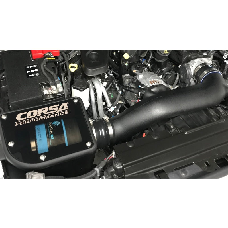 Corsa PowerCore Closed Box Air Intake - Black - Jeep Inline-6 - Jeep Gladiator/Wrangler 2019-21