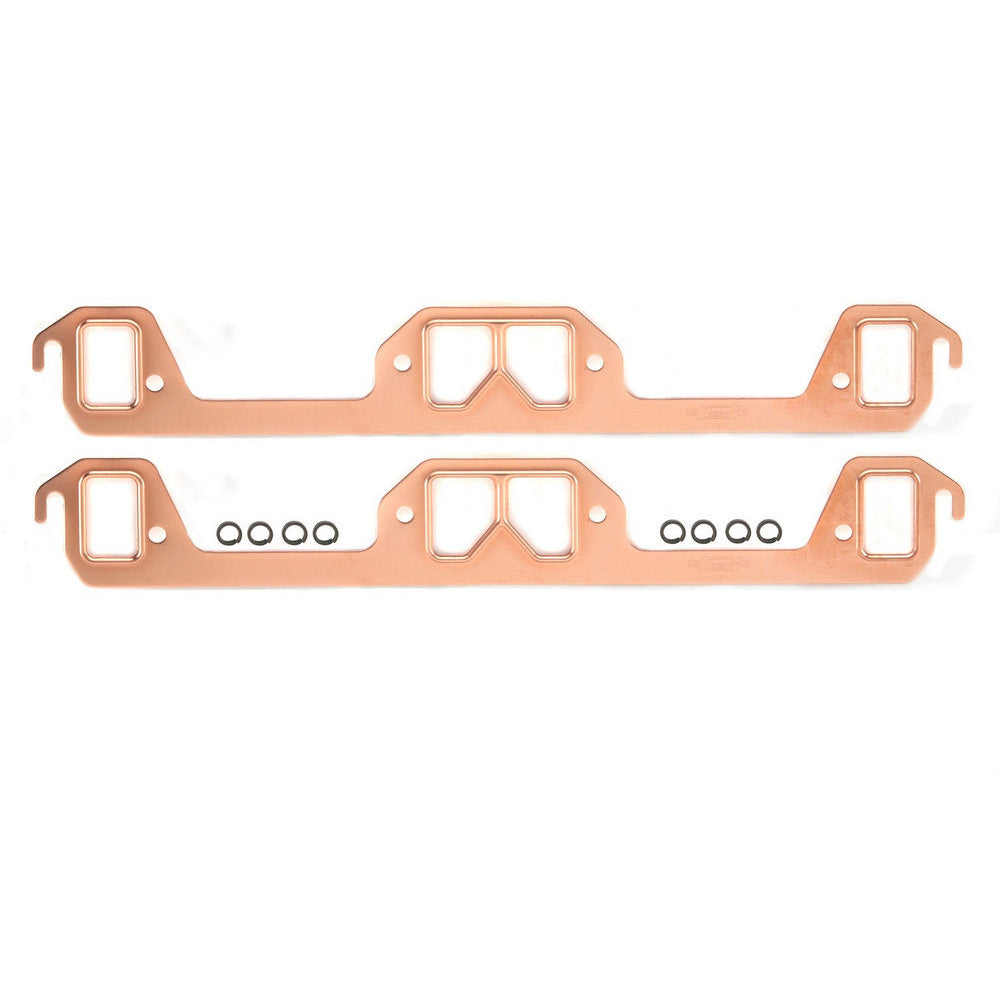 Mr. Gasket Copperseal Exhaust Gasket Set - Port Dimensions: Width: 1 in. x Height: 1.64 in.