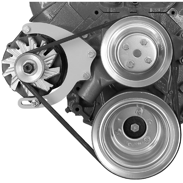 Alan Grove Components Alternator Bracket - BB Chevy - Long Water Pump - Mid-Mount - RH