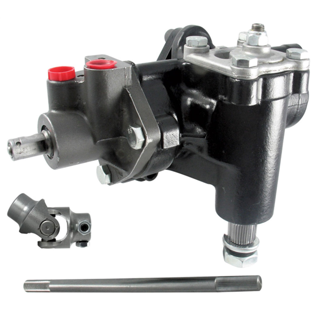 Borgeson Power Steering Box - Delphi 600 - Joints/Shaft - Iron - GM A-Body 1958-64