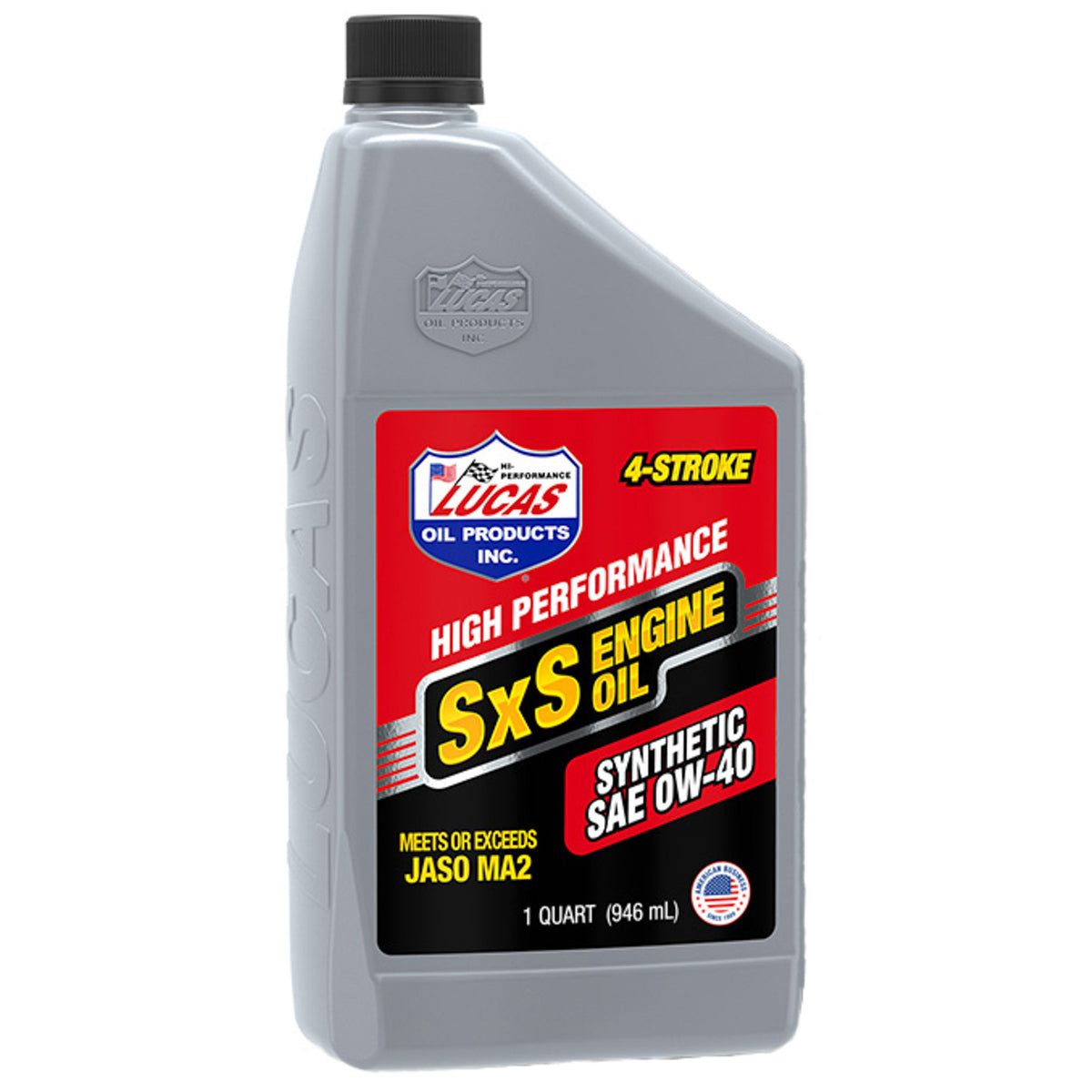 Lucas SxS Motor Oil - 0W40 - Synthetic - 1 qt Bottle