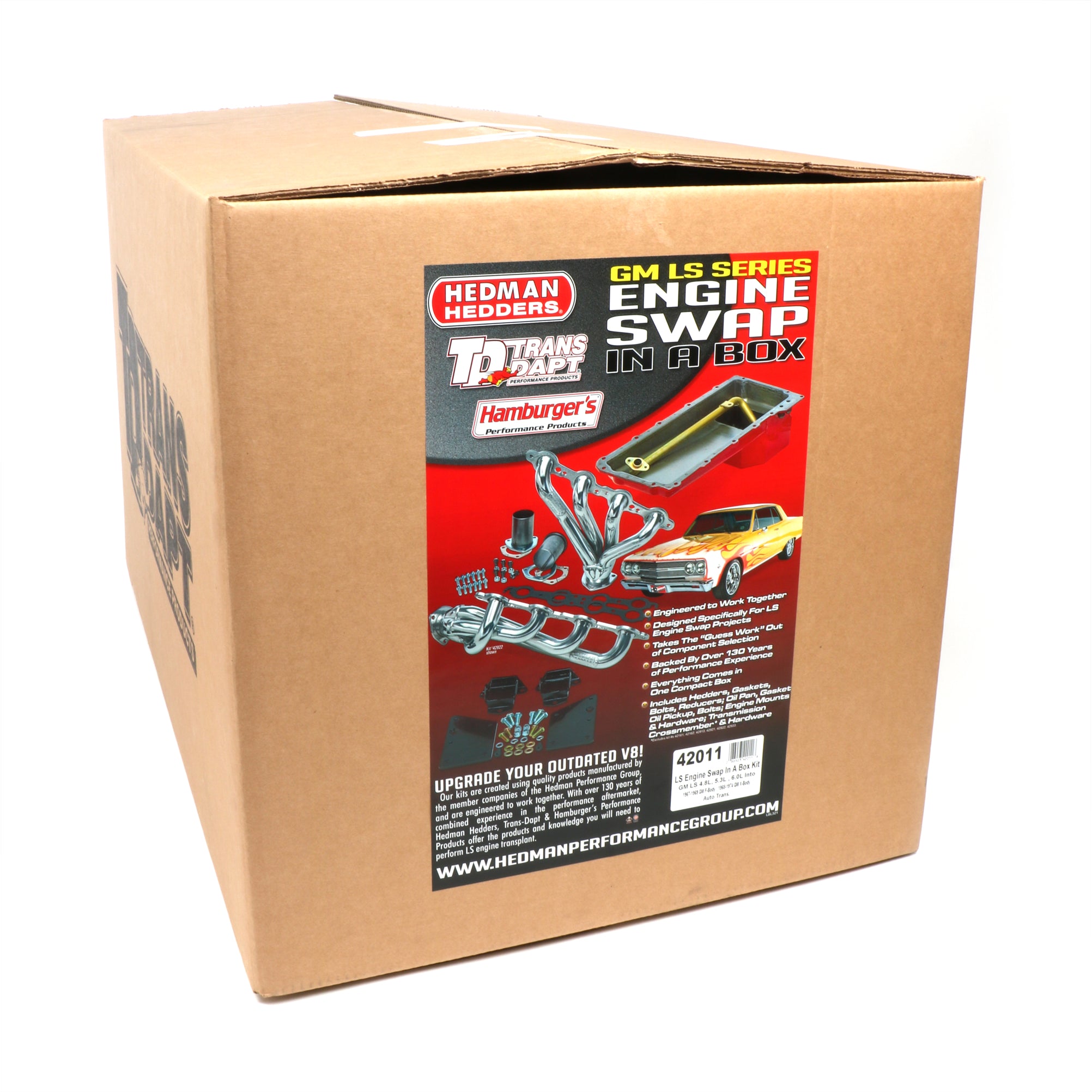 Trans-Dapt Engine Conversion Kit - Crossmember / Gaskets / Hardware / Headers / Mounts / Oil Pan / Pickup Tube