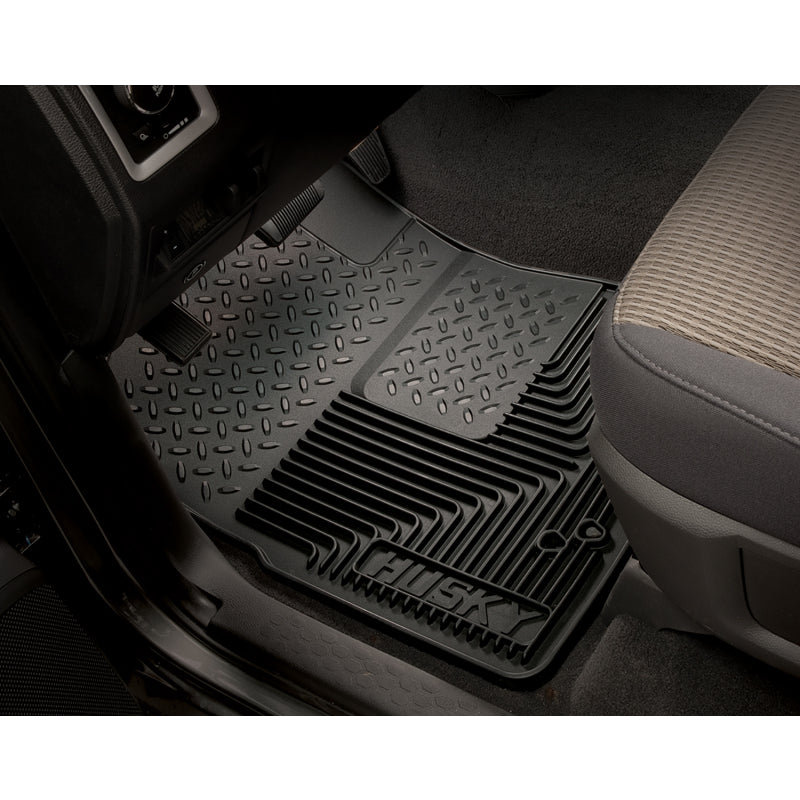 Husky Liners Heavy Duty Front Floor Mat - Rubber - Black - Various Applications 51111 - Pair