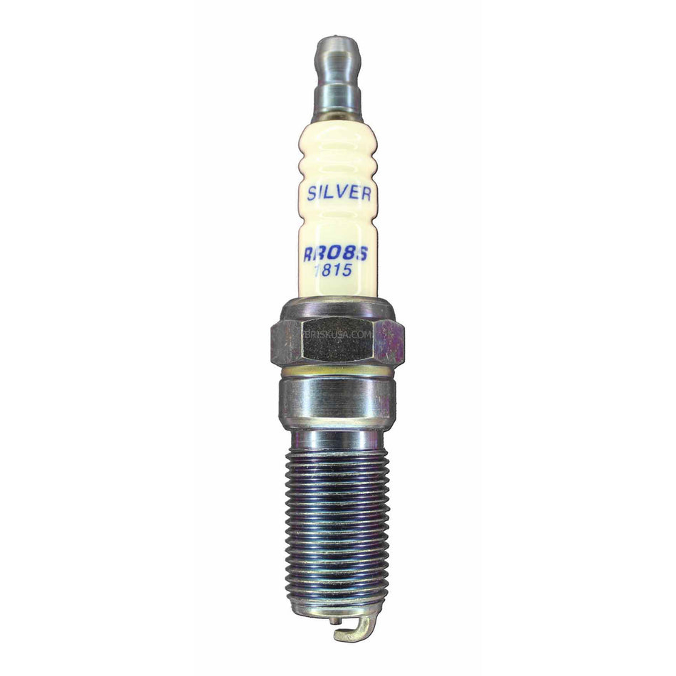 Brisk Silver Racing Spark Plug - 14 mm Thread - 25 mm R - Heat Range 8 - Tapered Seat - Resistor