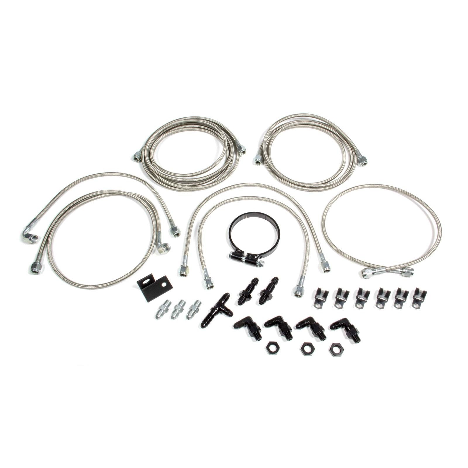 Allstar Performance Brake Line Kit For Dirt Late Models w/ Aftermarket Calipers