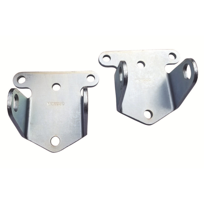 Moroso Corvette Motor Mounts - SB Chevy .188" Zinc Plated Steel