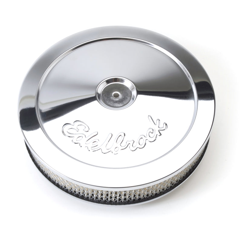 Edelbrock Chrome Air Cleaner - 10" Diameter w/ 2" Element (3-1/2")