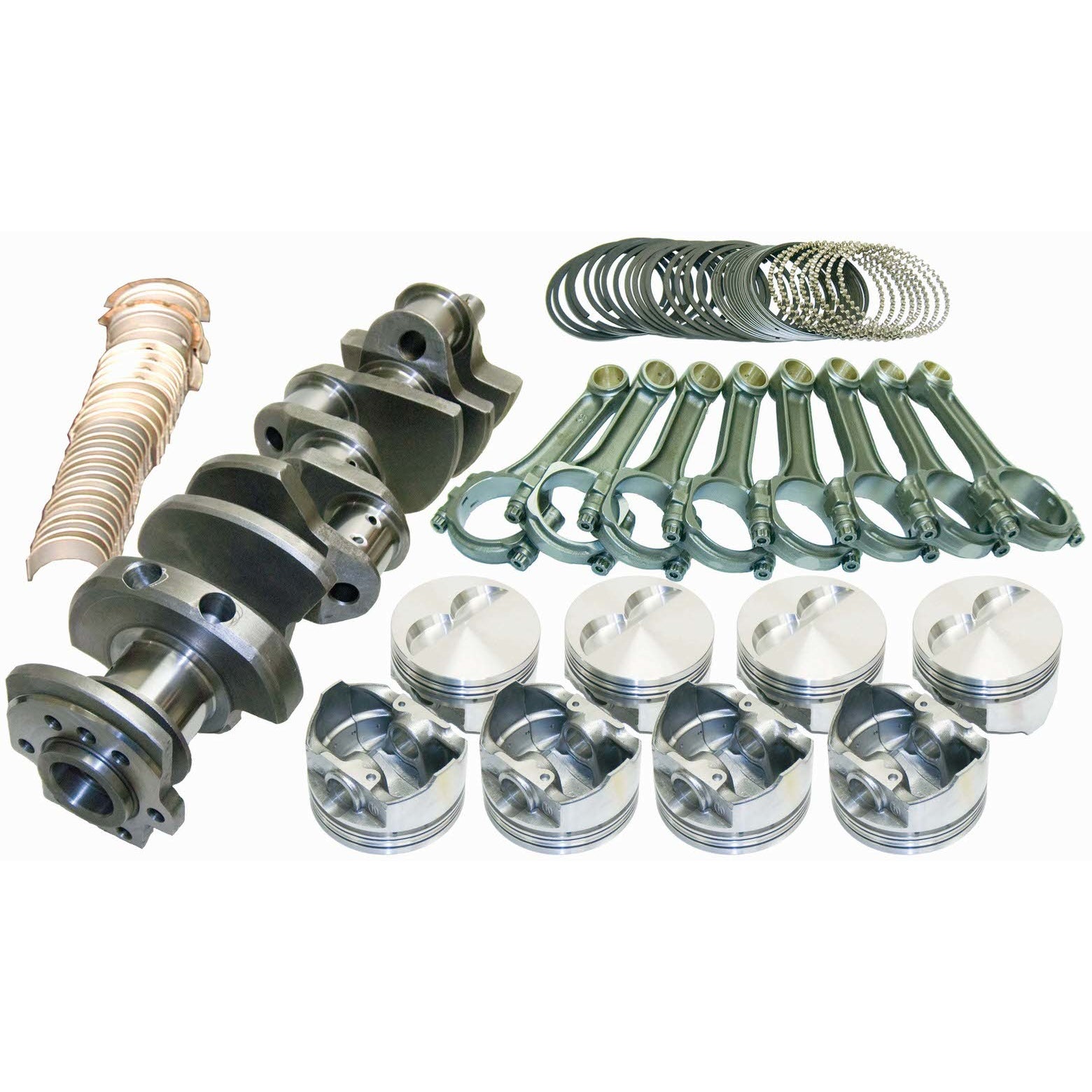 Eagle 406 CID Rotating Assembly Cast Crank Hypereutectic Pistons 3.750" Stroke - 4.165" Bore