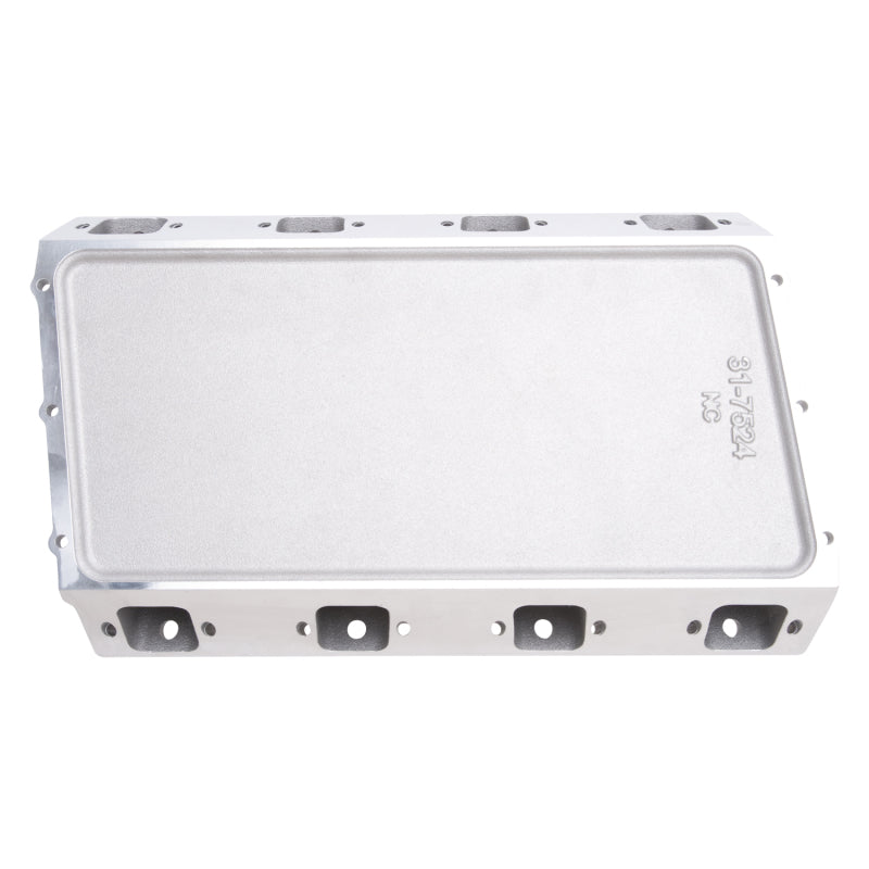 Edelbrock Dual Quad Intake Manifold Dual Square Bore Single Plane Aluminum - Natural