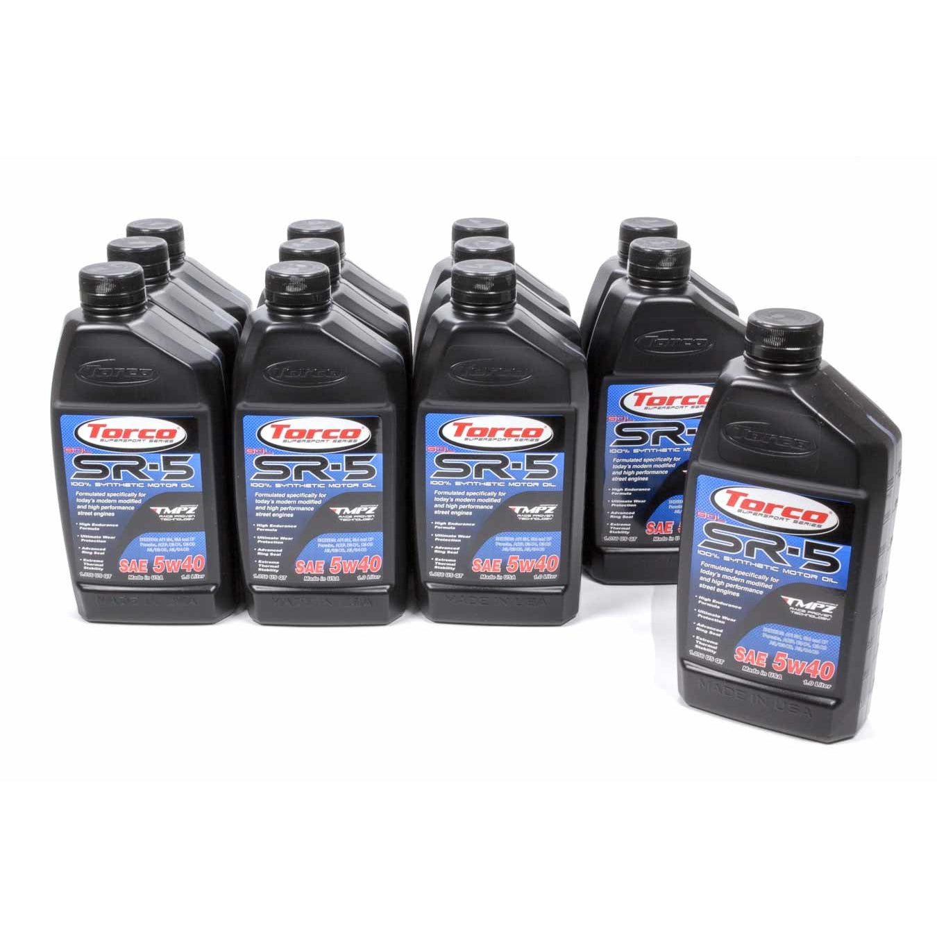Torco SR-5 GDL Motor Oil 5W40 Synthetic 1 L - Set of 12