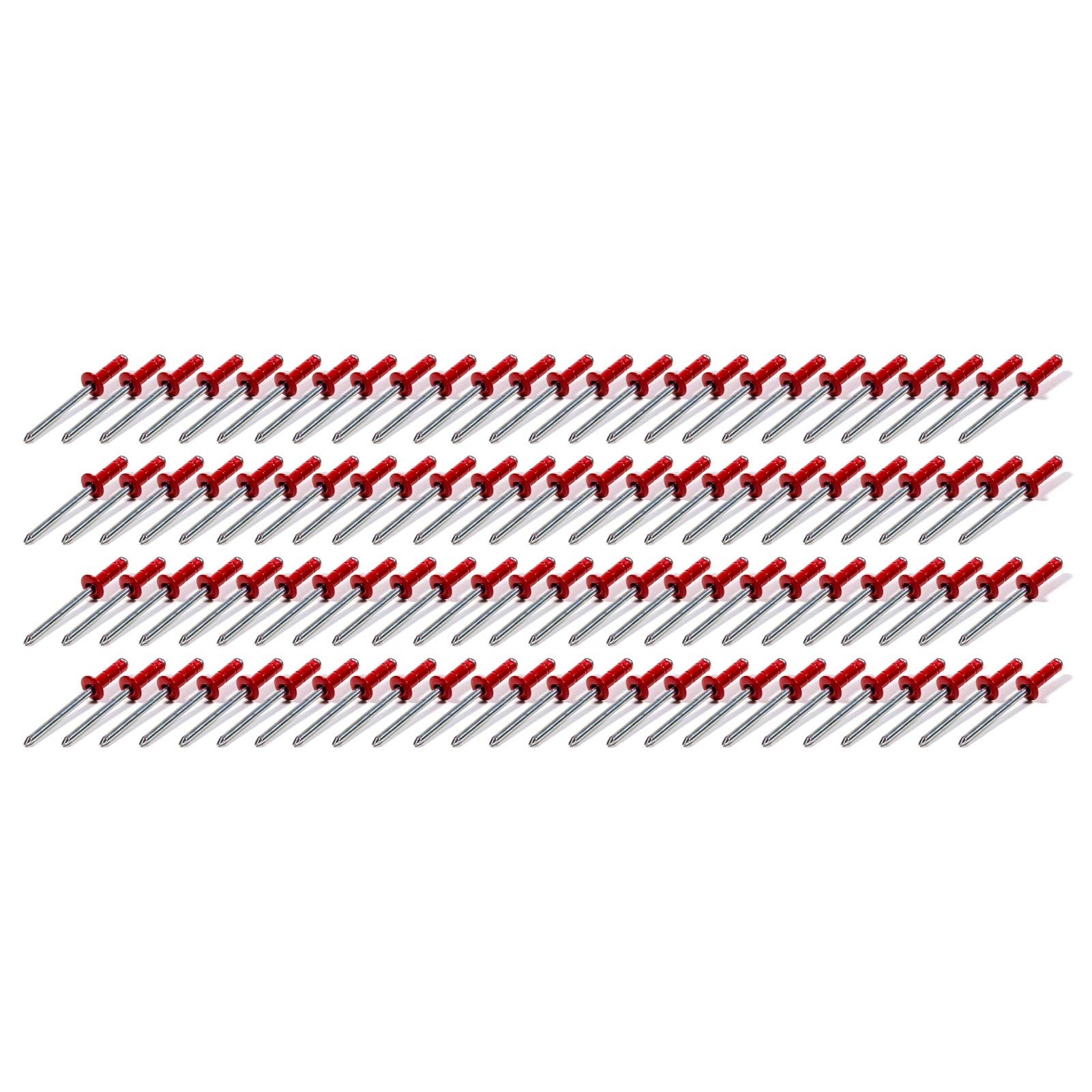 Five Star Race Car Bodies Aluminum Avex Style Rivet - 3/8" Head - 3/16" Steel Mandrel - Red - Set of 100
