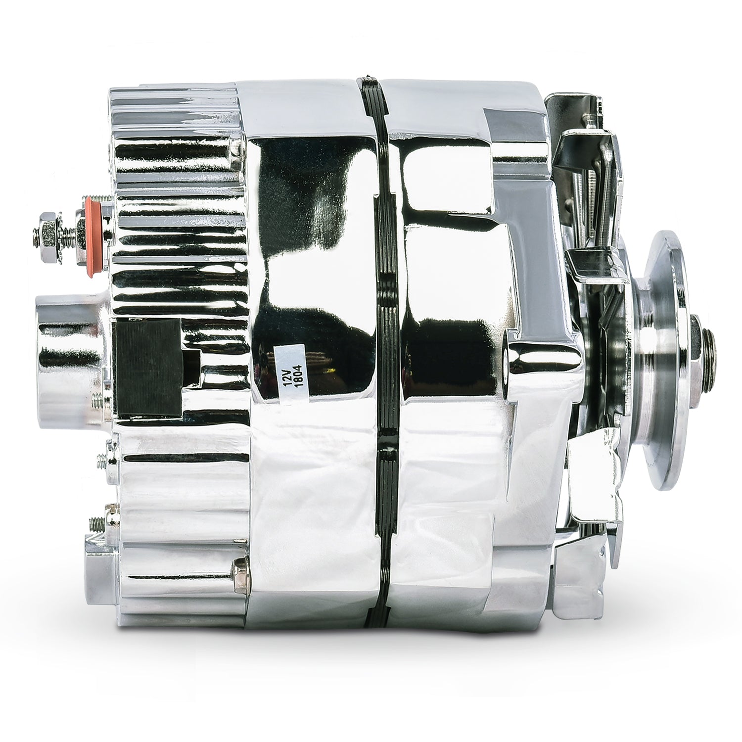 Proform Alternator - 10SI - 60 amps - 12V - 1-Wire - Single V-Belt Pulley - Aluminum Case - Chrome - GM