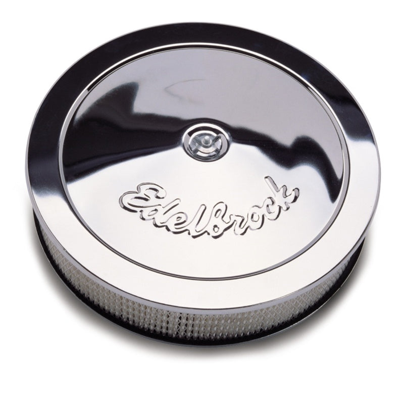 Edelbrock Chrome Air Cleaner - 14" Diameter w/ 3" Element (3-5/16")