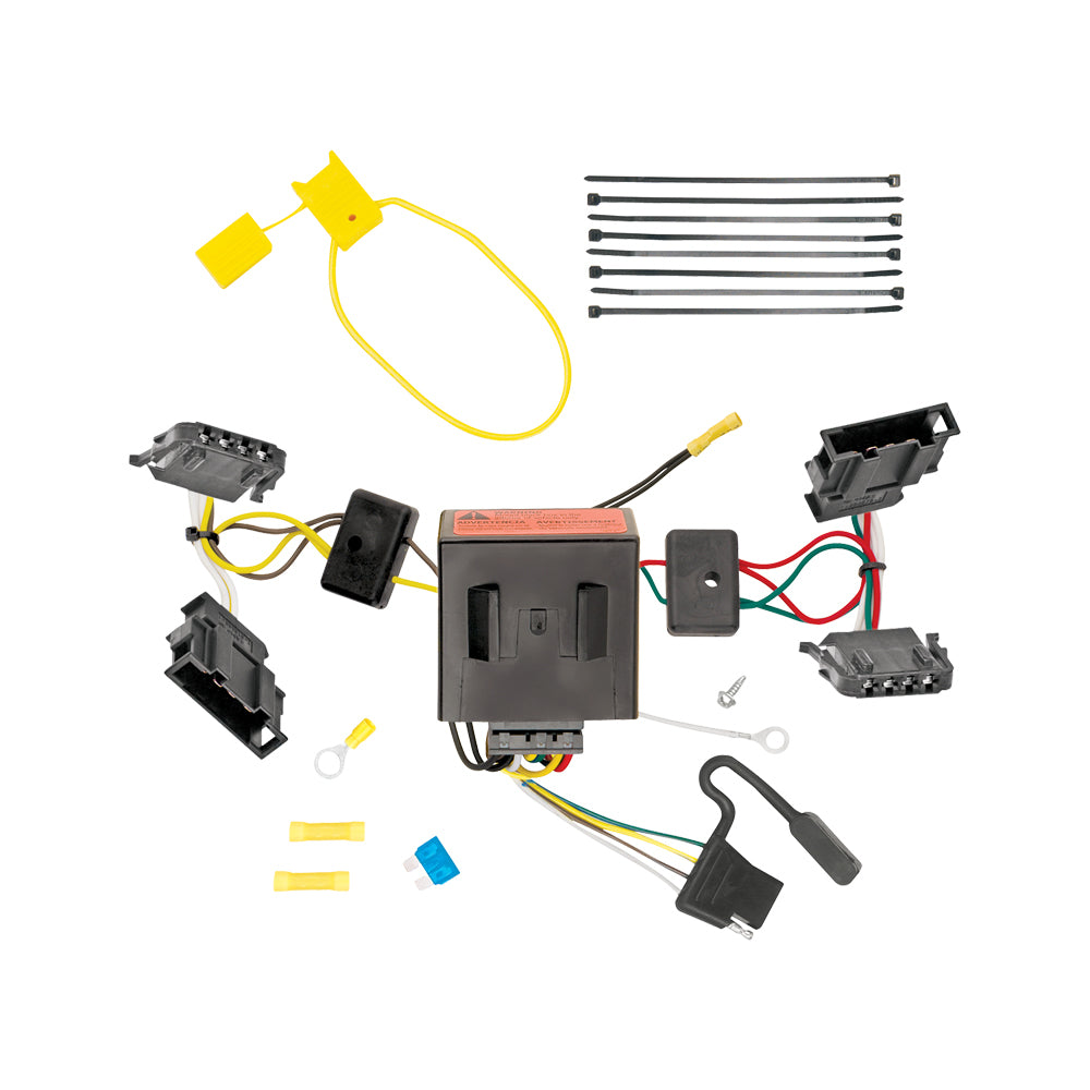 Tekonsha T-One Connector Trailer Light Wiring Harness - Vehicle Side 4 Flat