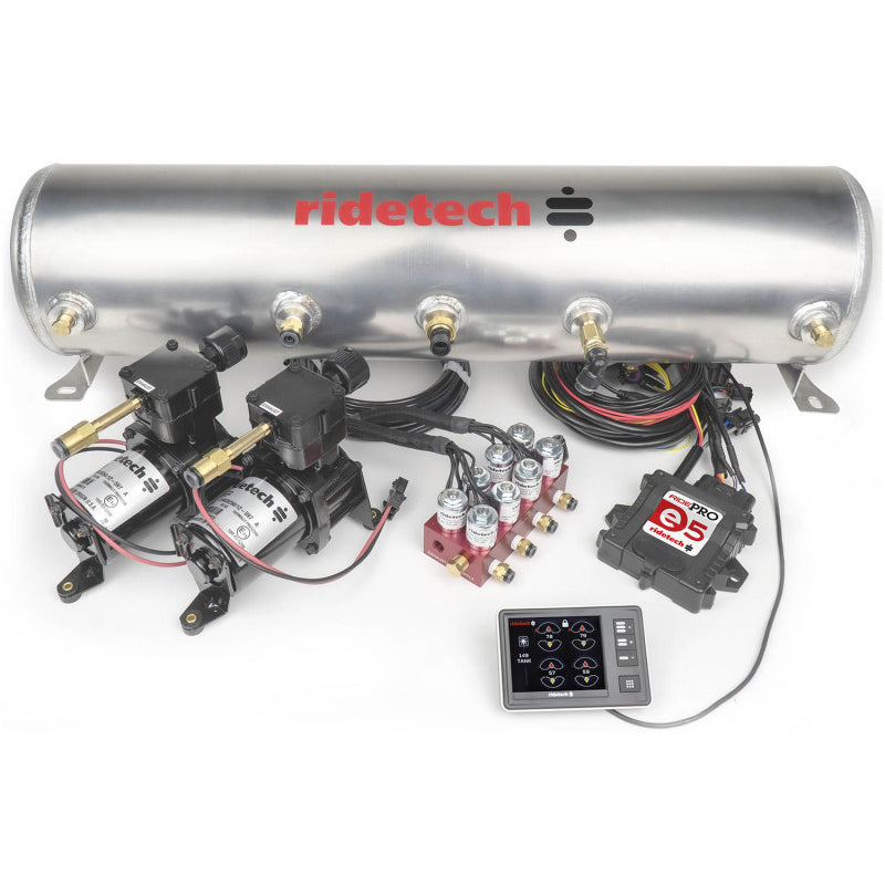RideTech RidePro E5 Suspension Air Compressor - 5 Gallon - 12V - Digital 4 Corner Gauge - Platform Mounted 30534100