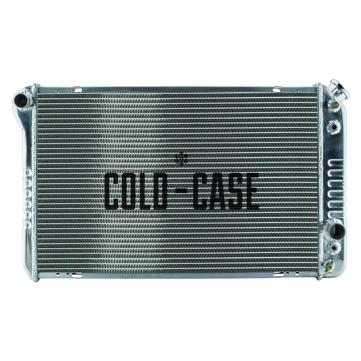 Cold-Case Polished Aluminum Radiator - 32 in W x 18.500 in H x 3 in D