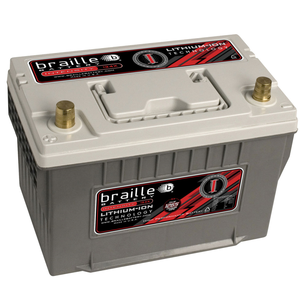 Braille Lithium-Ion 12V Battery - 1438 Pulse Cranking Amp - Top Post Terminals