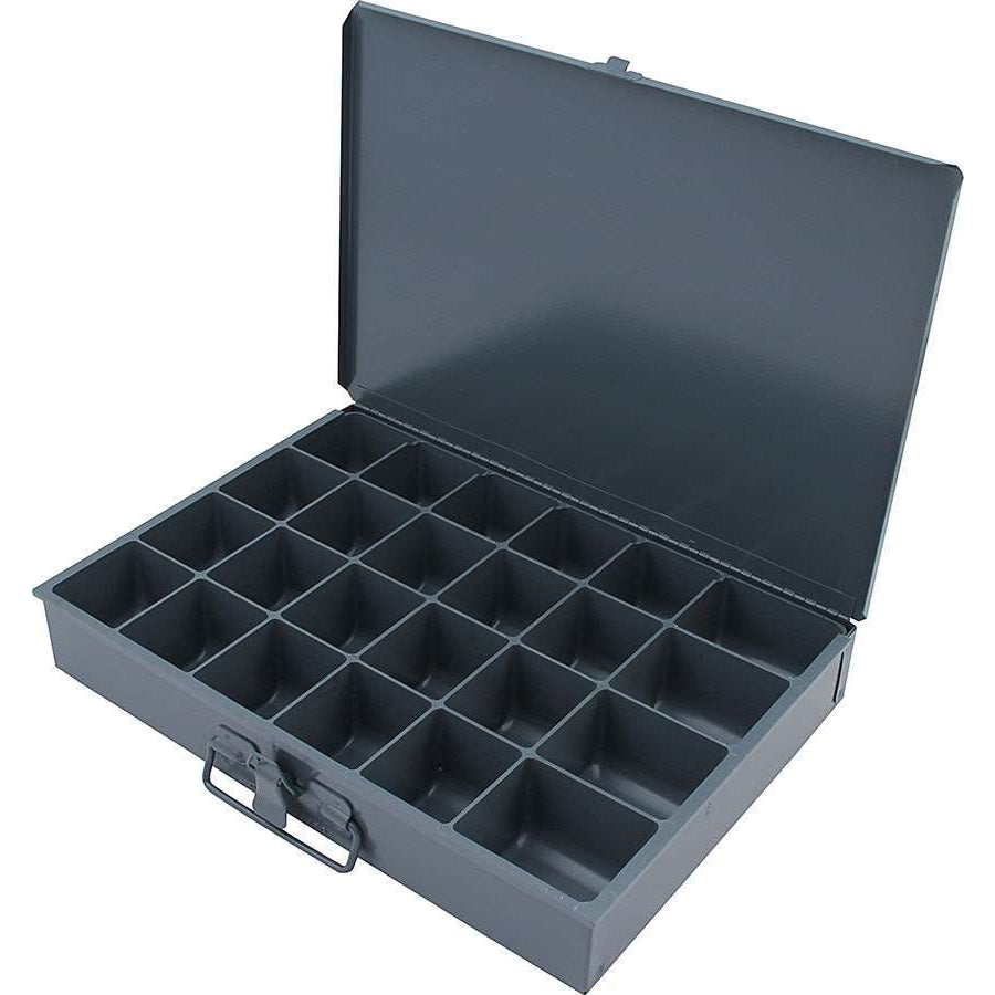Allstar Performance Metal Storage Case - 24 Compartment - 9.5" x 13.5" x 2"