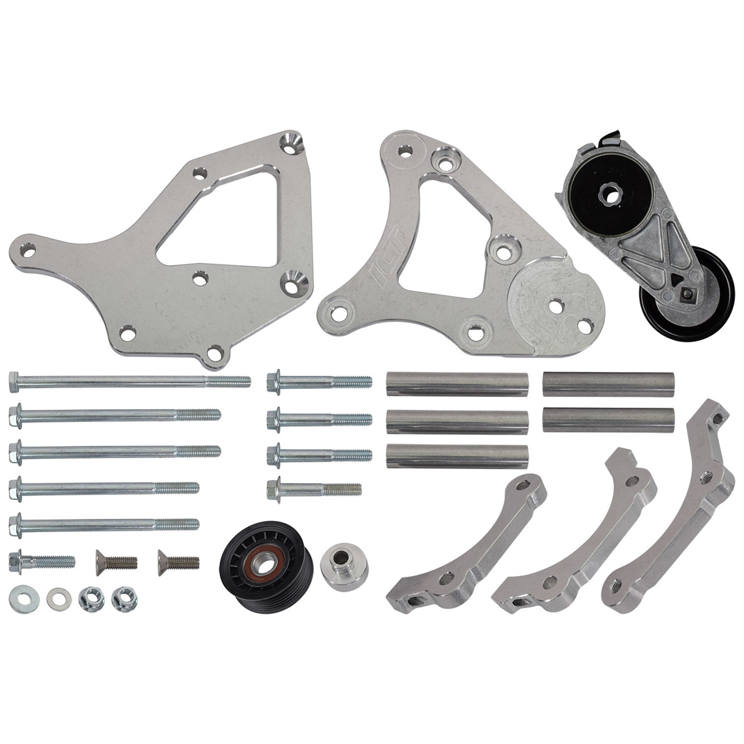 ICT Billet Air Conditioning Bracket - Head Mount - Aluminum - GM LS-Series