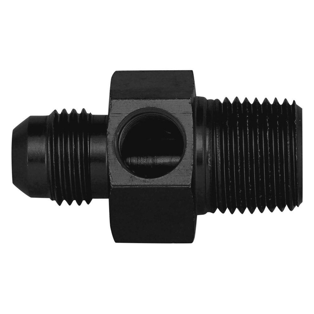 Aeroquip -06 AN to 3/8 NPT Adapter Fitting w/1/8 NPT port