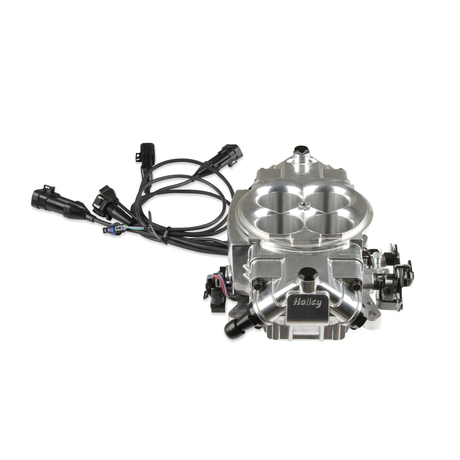 Holley Super Sniper Stealth EFI Fuel Injection System - Throttle Body - Square Bore - Aluminum - Polished