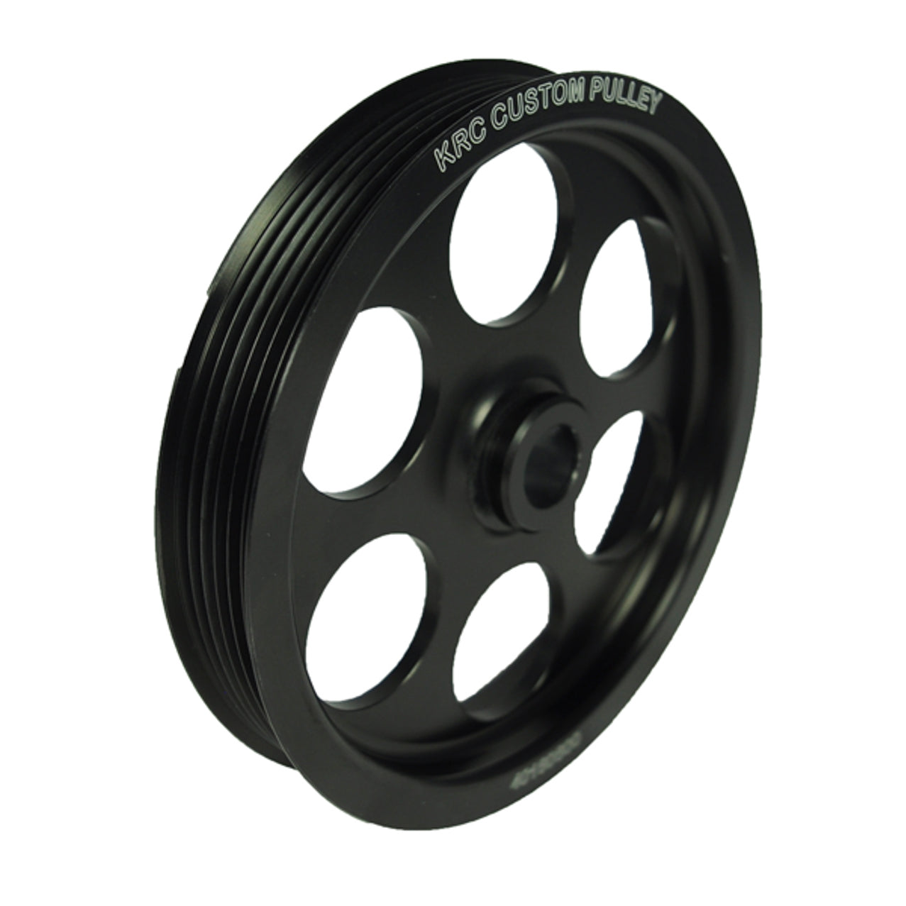 KRC Power Steering Serpentine Power Steering Pulley 6-Rib Press-On 6" Diameter - Aluminum