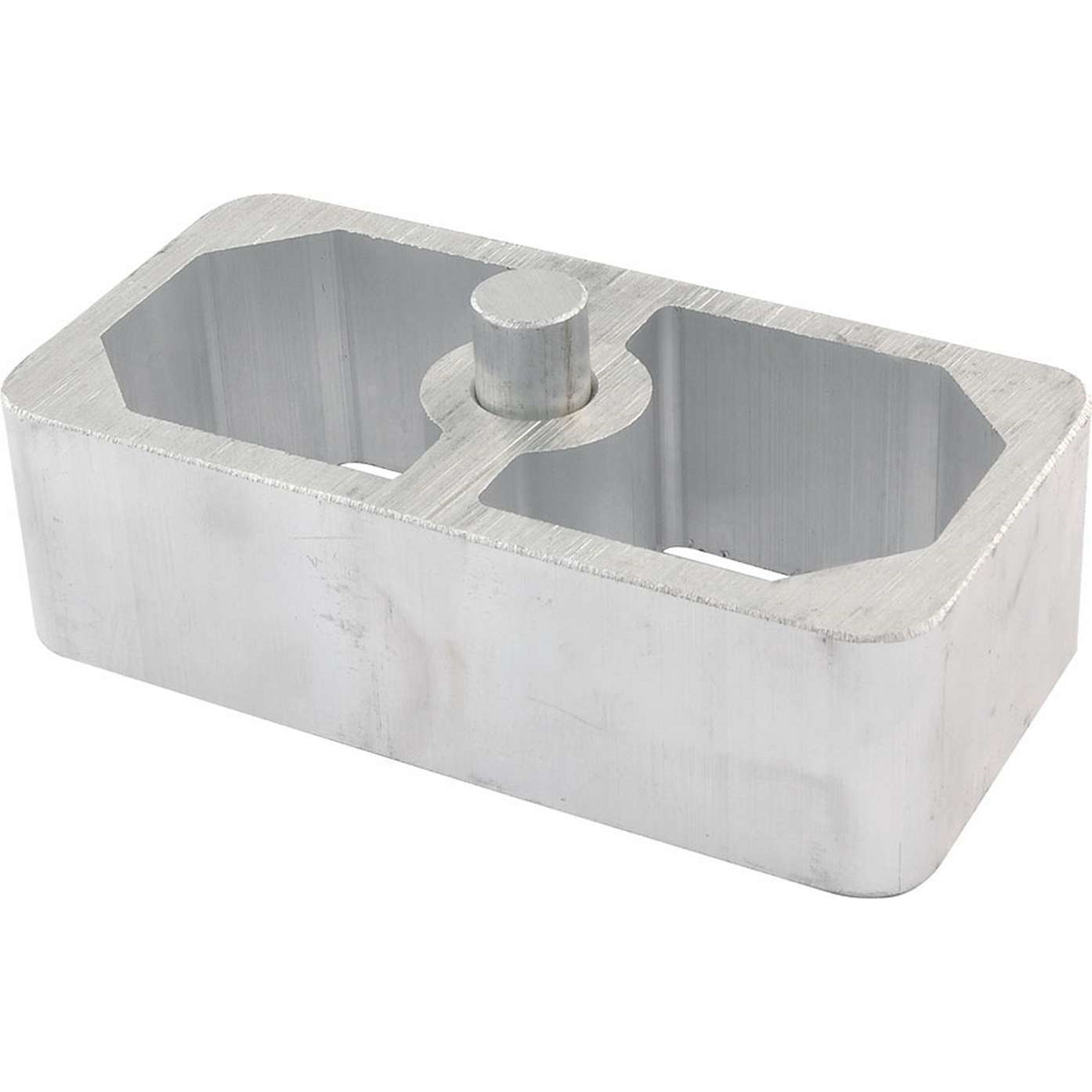 Allstar Performance Cast Aluminum Lowering Block - 2"H x 2-1/2"W x 5"L - 9/16" Pin Diameter
