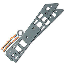 SCE Accu Seal Pro Intake Gaskets - SB Chevy w/ Pro Action, RHs 14 Heads - Gasket Thickness: .062"; Port Size: 1.365" x 2.195"