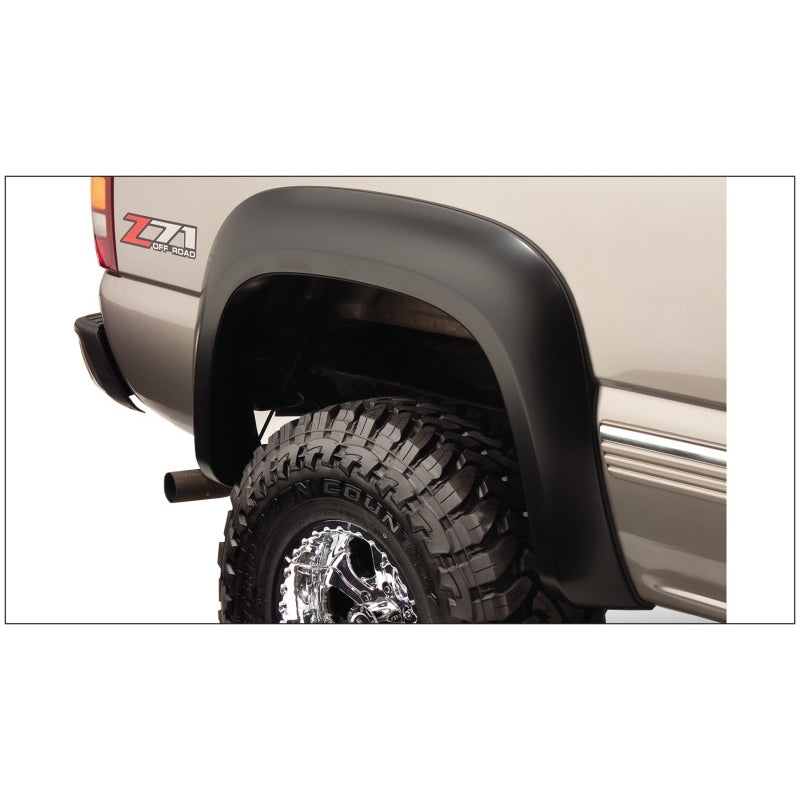 Bushwacker Extend-A-Fender Front / Rear Fender Flare - 1.75 in Wide - Black - GM Fullsize Truck 2007-14