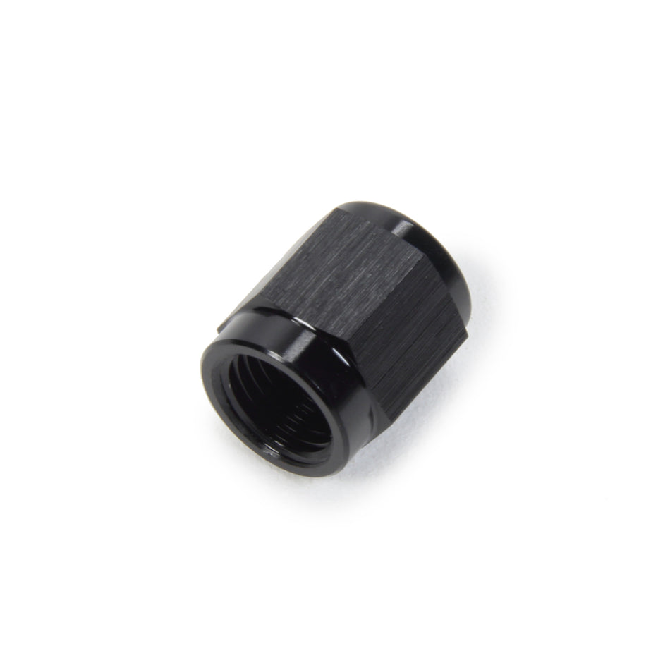 Triple X Race Co. Tube Nut Fitting 3 AN 3/16" Tube Aluminum - Black Anodize