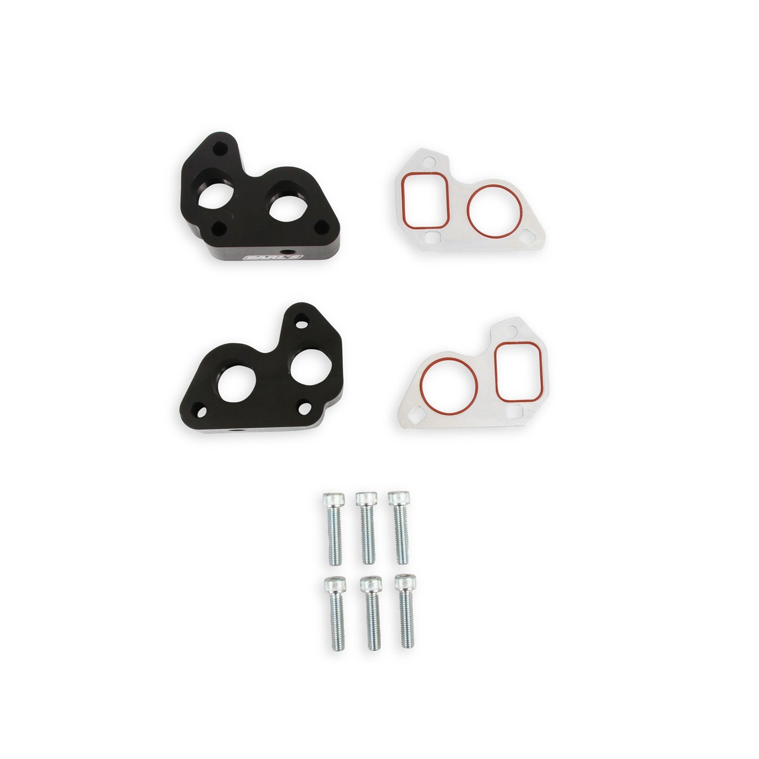 Earl's GM LS Remote Water Pump Adapters - Black (2 Pack)