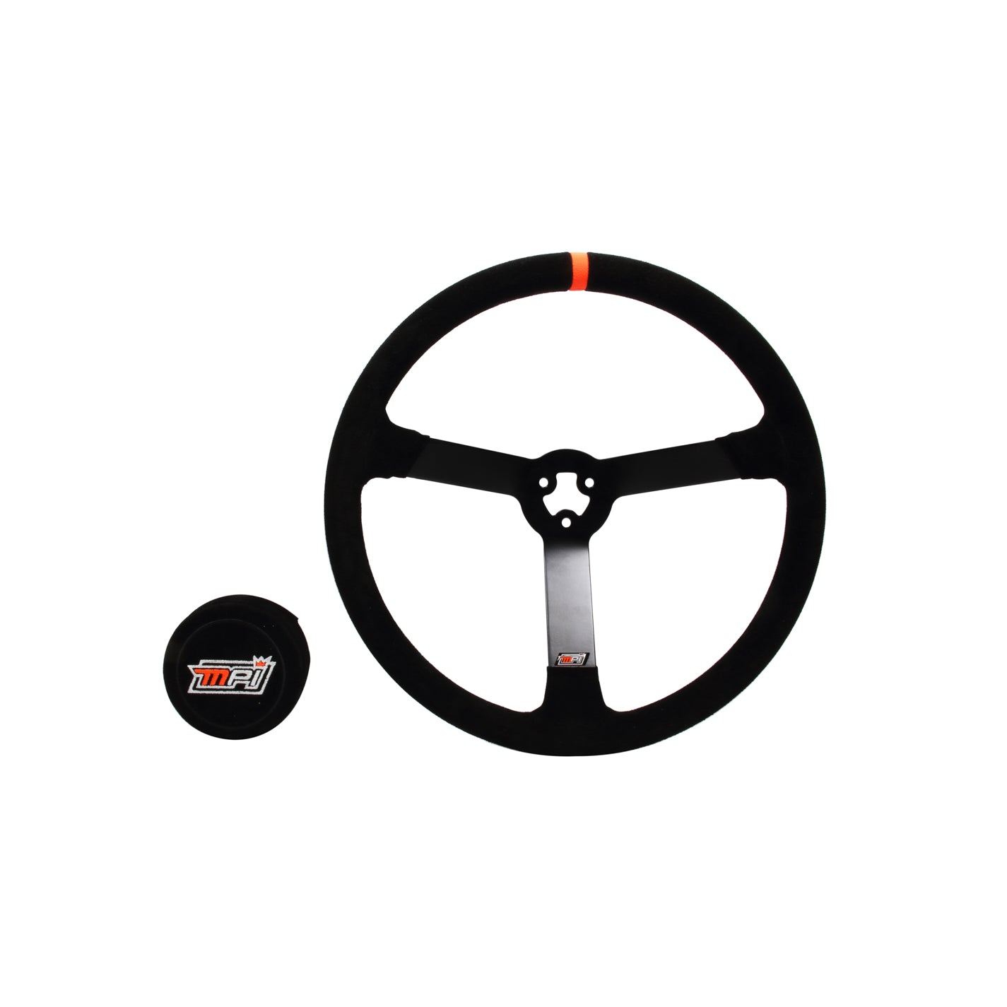 MPI 15" Steel Wheel - Suede Grip - 3-1/4" Dished