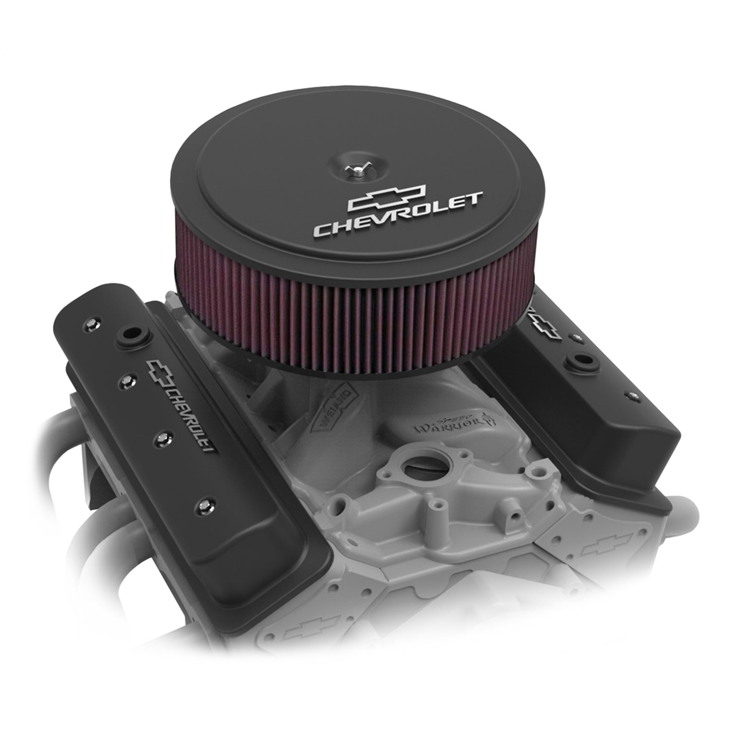 Holley 14" x 4" Air Cleaner Kit GM Muscle Series Satin Black Finish w/Premium Filter
