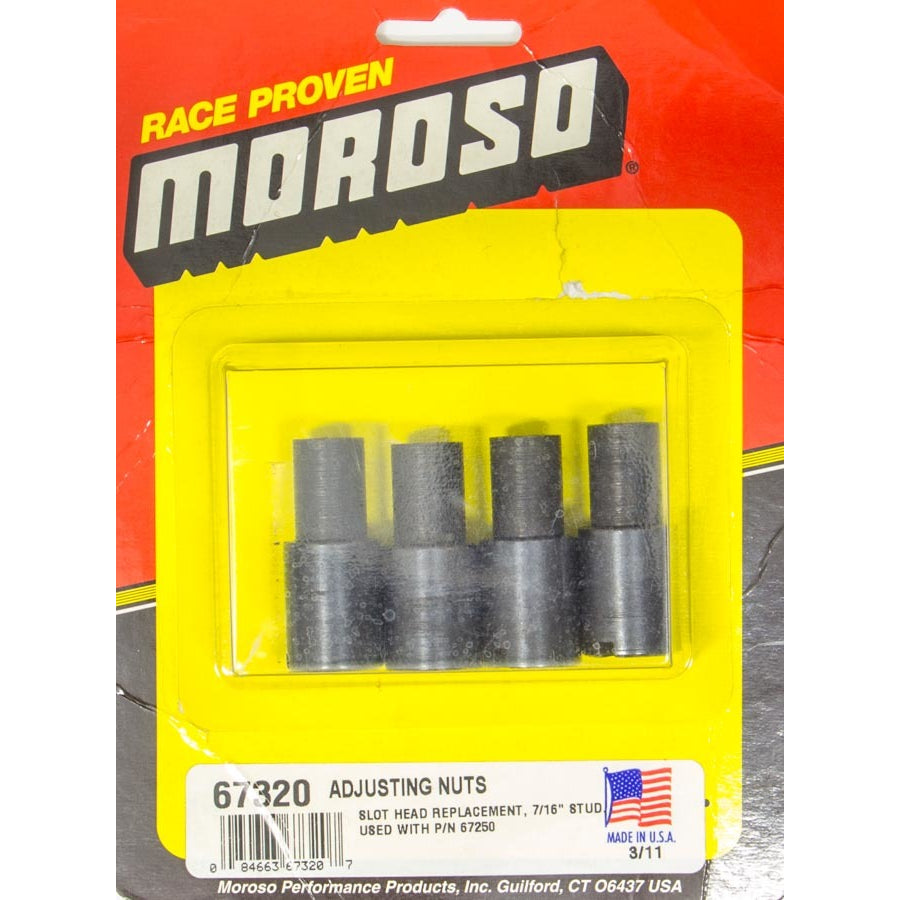 Moroso Stud Girdle Adjustable Nuts 7/16" 4-Pack