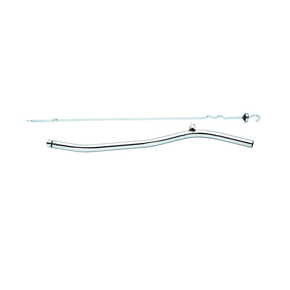 Mr. Gasket Transmission Dipstick - Transmission Mount - Solid Tube - 20 in Long - Chrome - Powerglide