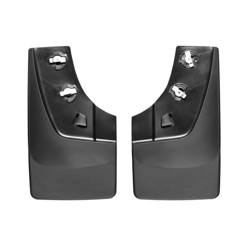 WeatherTech DigitalFit No-Drill Rear Mud Flap - Black / Textured - GM Fullsize Truck 2014-15 120036 - Pair