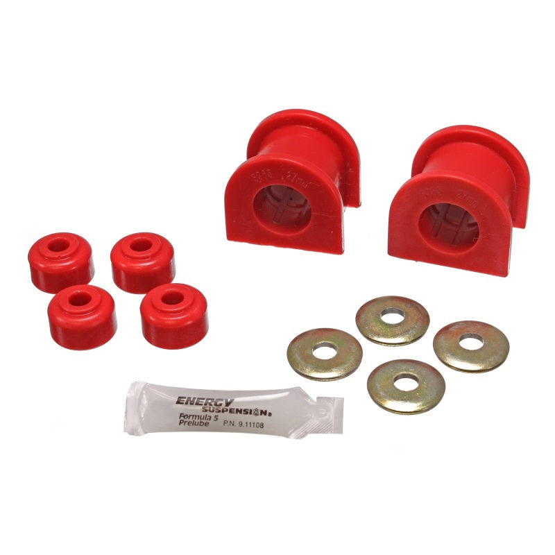 Energy Suspension Hyper-Flex Front Sway Bar Bushing - 26 mm Bar - Red/Cadmium - Toyota Tacoma 1995-2004
