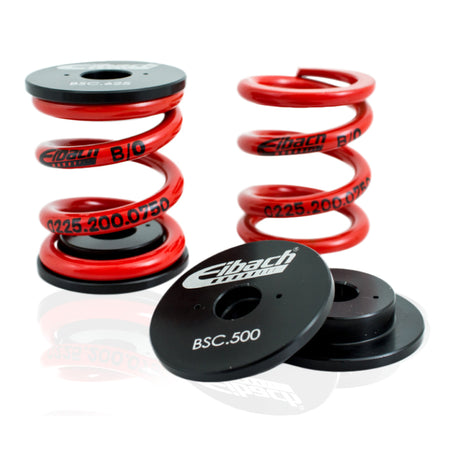 Eibach Barrel Coil-Over Spring- 1.360" ID x 2.25" Length - 75 lb./in. Spring Rate - Red Powder Coat