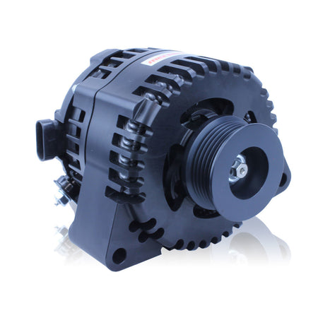 MechMan S Series Billet 240 Amp Racing Alternator - C6 Corvette - Black Anodized