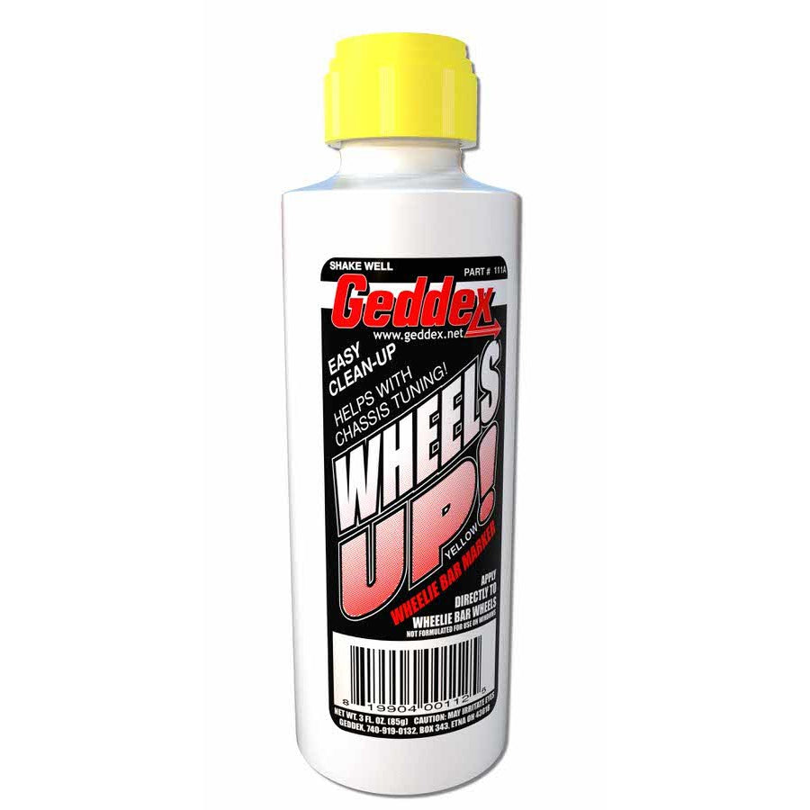 Geddex Wheels Up Wheelie Bar Marker Chalk Yellow 3 oz Bottle/Applicator - Each