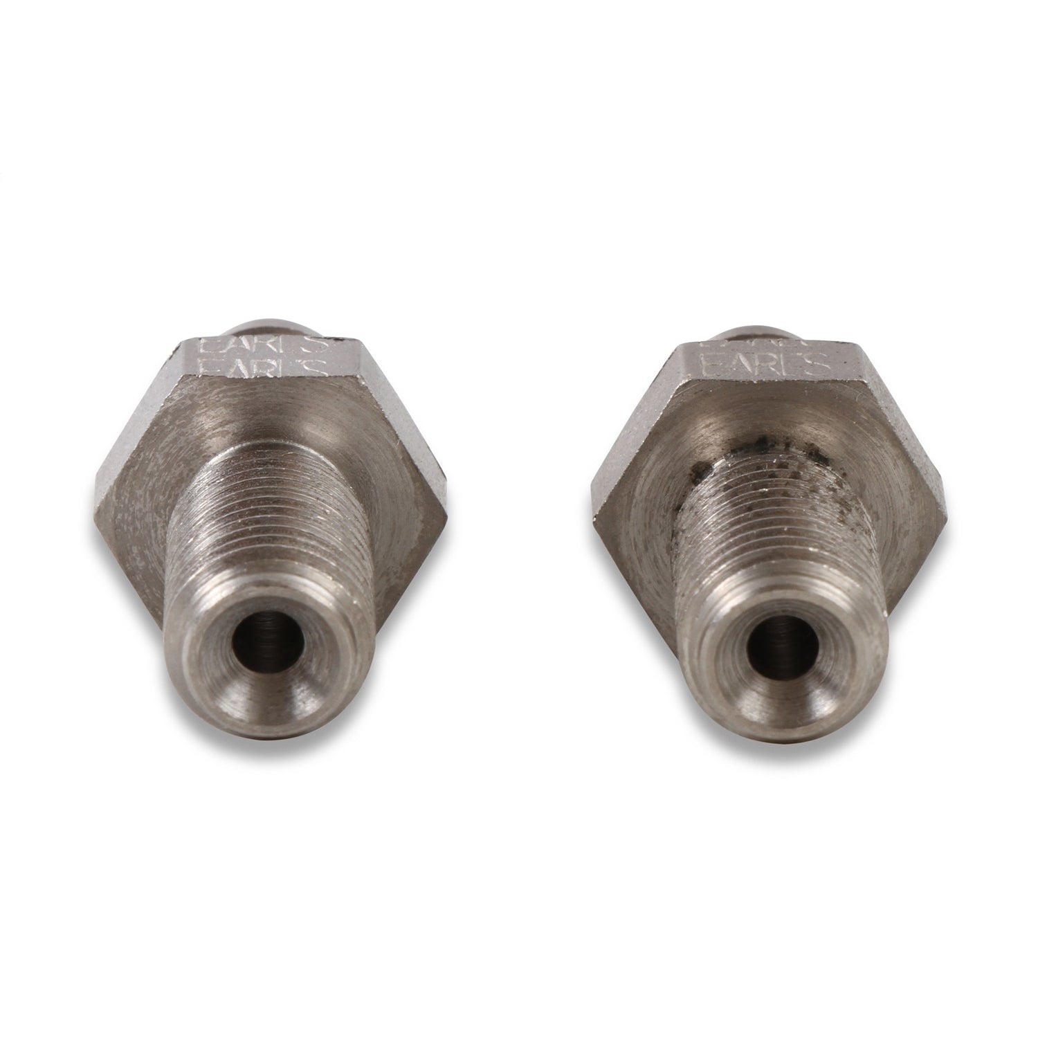 Earl's Steel Brake Adapter -03 AN to 3/8-24 Inverted Flare - Long - (2 Pack)