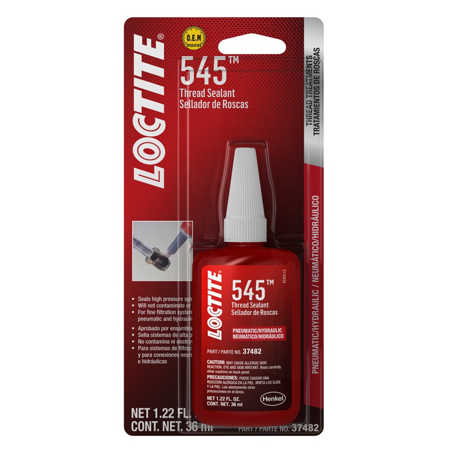 Loctite 545 Thread Sealer 36 ml Bottle