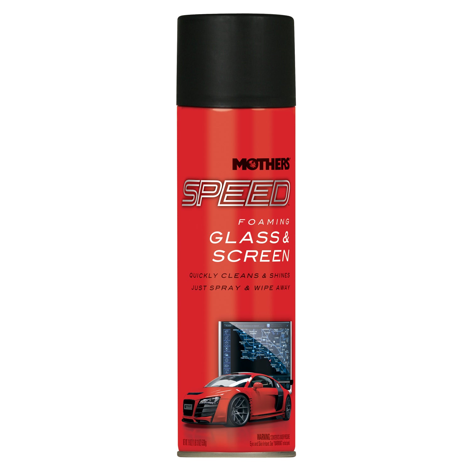Mothers Polishes-Waxes-Cleaners Speed Foaming Glass Cleaner 19oz. Can