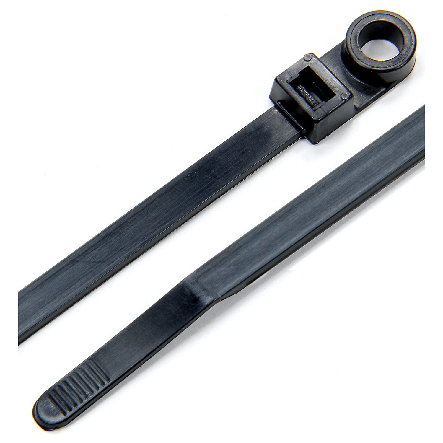 Allstar Performance Wire Ties Black 11.00 w/ Mounting Hole 2- Pack of 5