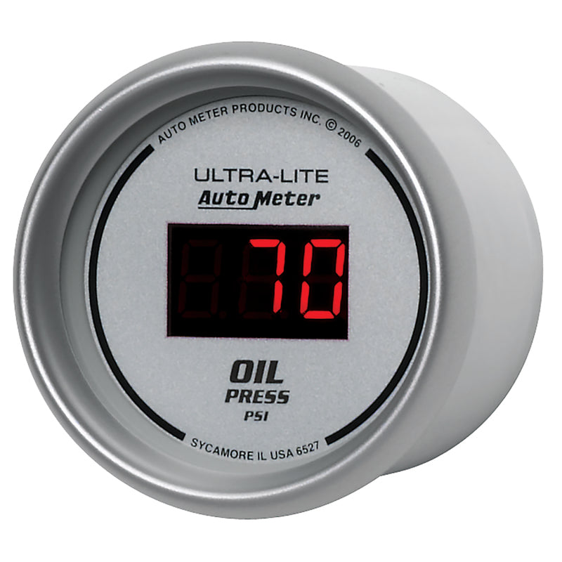 Auto Meter Ultra-Lite Digital Oil Pressure Gauge - 2-1/16 in.