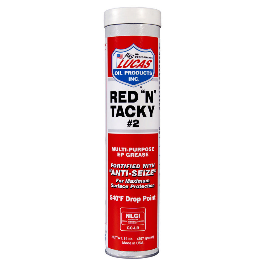 Lucas Red-N-Tacky Grease - 14 Oz Tube