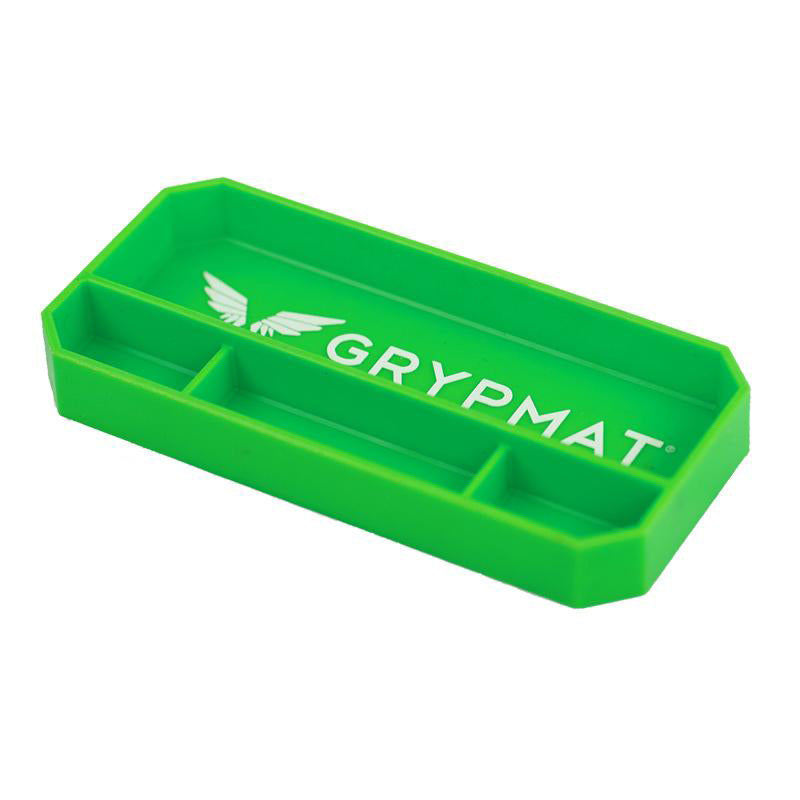Grypmat Grypmat Tool Tray - 9 x 4.25" - Rectangular - 1" Thick - Chemical Resistant - Silicone - Green
