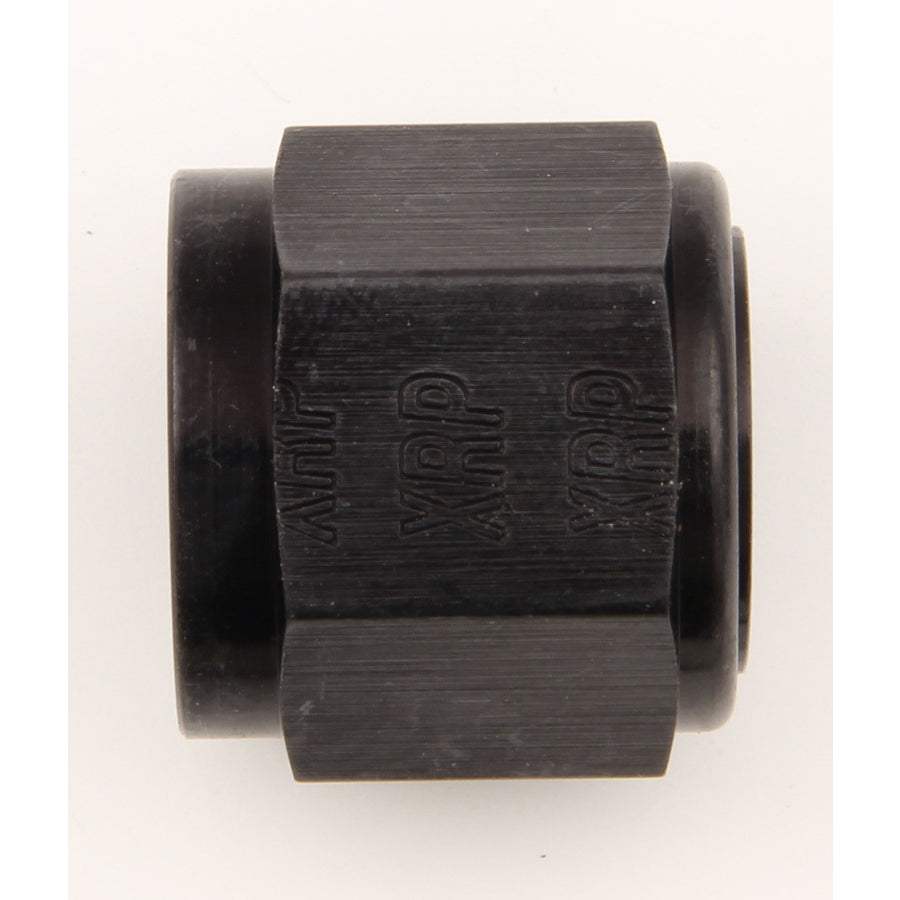 XRP Cap Fitting 6 AN Aluminum Black Anodize - Each