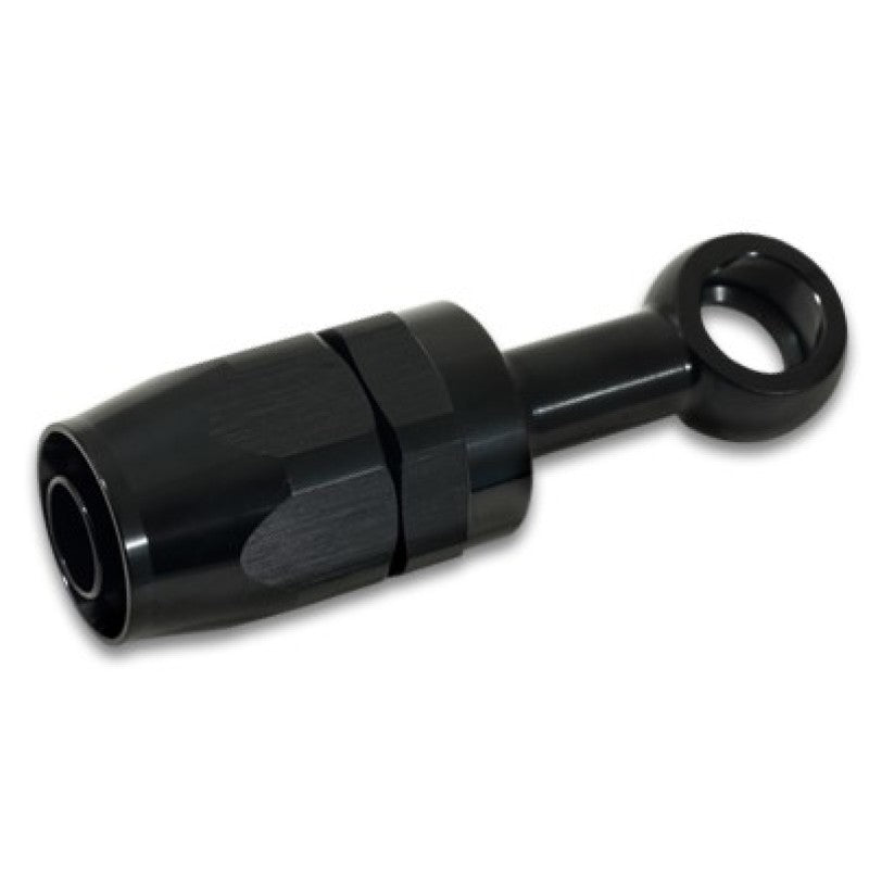 Vibrant Performance Straight 8 AN to 10 mm Banjo Banjo Hose End - Swivel - Black